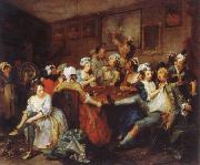 The Rake-s Progress the orgy William Hogarth